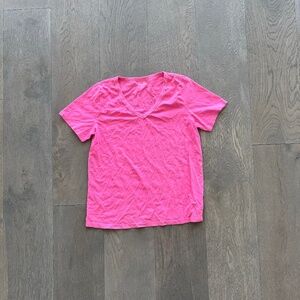 Old Navy Hot Pink V-Neck